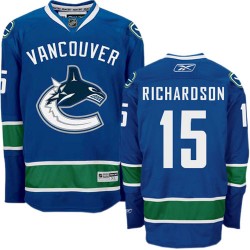 Vancouver Canucks Brad Richardson Official Navy Blue Reebok Premier Adult Home NHL Hockey Jersey