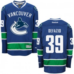 Vancouver Canucks Brandon Defazio Official Royal Blue Reebok Premier Adult Home NHL Hockey Jersey