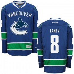 Vancouver Canucks Christopher Tanev Official Royal Blue Reebok Premier Adult Home NHL Hockey Jersey