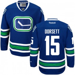 Vancouver Canucks Derek Dorsett Official Royal Blue Reebok Premier Adult Alternate NHL Hockey Jersey