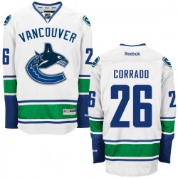 Vancouver Canucks Frank Corrado Official White Reebok Premier Adult Away NHL Hockey Jersey