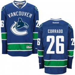 Vancouver Canucks Frank Corrado Official Royal Blue Reebok Premier Adult Home NHL Hockey Jersey