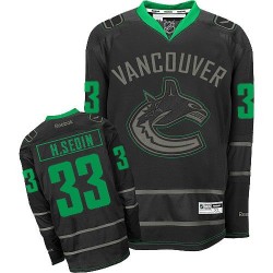 Vancouver Canucks Henrik Sedin Official Black Ice Reebok Authentic Adult NHL Hockey Jersey