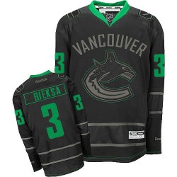 Vancouver Canucks Kevin Bieksa Official Black Ice Reebok Premier Adult NHL Hockey Jersey