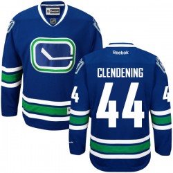 Vancouver Canucks Adam Clendening Official Royal Blue Reebok Premier Adult Alternate NHL Hockey Jersey