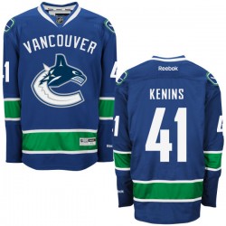 Vancouver Canucks Ronalds Kenins Official Royal Blue Reebok Premier Adult Home NHL Hockey Jersey