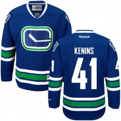 Vancouver Canucks Ronalds Kenins Official Royal Blue Reebok Premier Adult Alternate NHL Hockey Jersey