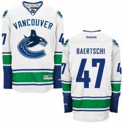 Vancouver Canucks Sven Baertschi Official White Reebok Premier Adult Away NHL Hockey Jersey