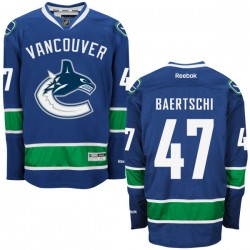 Vancouver Canucks Sven Baertschi Official Royal Blue Reebok Premier Adult Home NHL Hockey Jersey