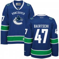 Vancouver Canucks Sven Baertschi Official Royal Blue Reebok Authentic Women's Home NHL Hockey Jersey