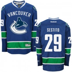 Vancouver Canucks Tom Sestito Official Royal Blue Reebok Premier Adult Home NHL Hockey Jersey