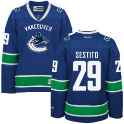 Vancouver Canucks Tom Sestito Official Royal Blue Reebok Premier Women's Home NHL Hockey Jersey