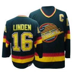 Vancouver Canucks Trevor Linden Official Black CCM Premier Adult Vintage Throwback NHL Hockey Jersey