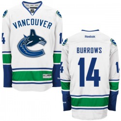 Vancouver Canucks Alexandre Burrows Official White Reebok Premier Adult Away NHL Hockey Jersey