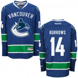 Vancouver Canucks Alexandre Burrows Official Royal Blue Reebok Premier Adult Home NHL Hockey Jersey