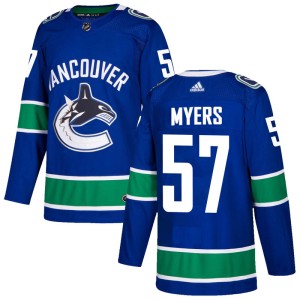 Vancouver Canucks Tyler Myers Official Blue Adidas Authentic Adult Home NHL Hockey Jersey