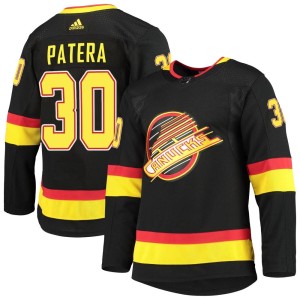 Vancouver Canucks Jiri Patera Official Black Adidas Authentic Adult Alternate Primegreen Pro NHL Hockey Jersey