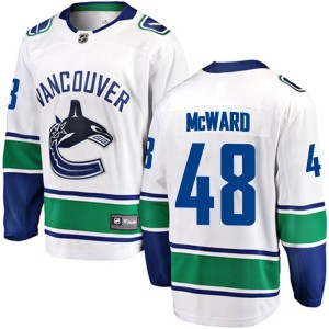 Vancouver Canucks Cole McWard Official White Fanatics Branded Breakaway Adult Away NHL Hockey Jersey