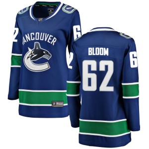 Vancouver Canucks Josh Bloom Official Blue Fanatics Branded Breakaway Women's Home NHL Hockey Jersey