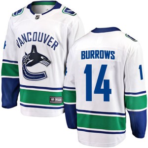 Vancouver Canucks Alex Burrows Official White Fanatics Branded Breakaway Youth Away NHL Hockey Jersey