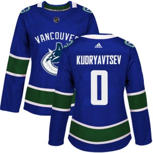 Vancouver Canucks Kirill Kudryavtsev Official Blue Adidas Authentic Women's Home NHL Hockey Jersey