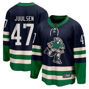 Vancouver Canucks Noah Juulsen Official Navy Fanatics Branded Breakaway Adult Special Edition 2.0 NHL Hockey Jersey