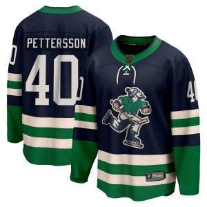 Vancouver Canucks Elias Pettersson Official Navy Fanatics Branded Breakaway Adult Special Edition 2.0 NHL Hockey Jersey