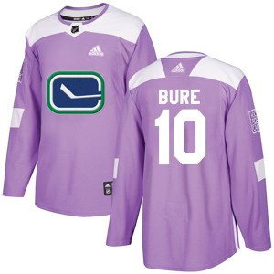 Vancouver Canucks Pavel Bure Official Purple Adidas Authentic Youth Fights Cancer Practice NHL Hockey Jersey