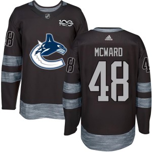 Vancouver Canucks Cole McWard Official Black Authentic Youth 1917-2017 100th Anniversary NHL Hockey Jersey