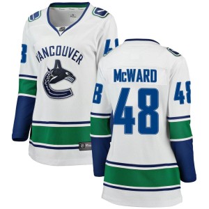 Vancouver Canucks Cole McWard Official White Fanatics Branded Breakaway Women's Away NHL Hockey Jersey