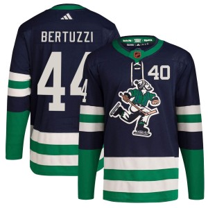 Vancouver Canucks Todd Bertuzzi Official Navy Adidas Authentic Adult Reverse Retro 2.0 NHL Hockey Jersey