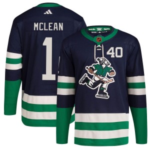 Vancouver Canucks Kirk Mclean Official Navy Adidas Authentic Adult Reverse Retro 2.0 NHL Hockey Jersey