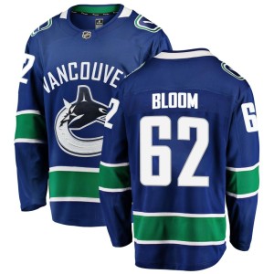 Vancouver Canucks Josh Bloom Official Blue Fanatics Branded Breakaway Adult Home NHL Hockey Jersey