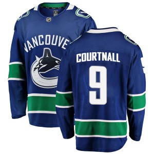 Vancouver Canucks Russ Courtnall Official Blue Fanatics Branded Breakaway Adult Home NHL Hockey Jersey