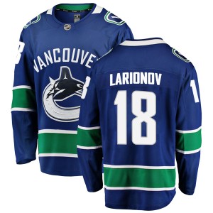 Vancouver Canucks Igor Larionov Official Blue Fanatics Branded Breakaway Adult Home NHL Hockey Jersey