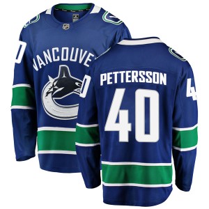 Vancouver Canucks Elias Pettersson Official Blue Fanatics Branded Breakaway Adult Home NHL Hockey Jersey