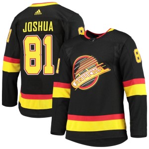 Vancouver Canucks Dakota Joshua Official Black Adidas Authentic Youth Alternate Primegreen Pro NHL Hockey Jersey