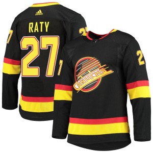 Vancouver Canucks Aatu Raty Official Black Adidas Authentic Youth Alternate Primegreen Pro NHL Hockey Jersey