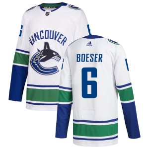 Vancouver Canucks Brock Boeser Official White Adidas Authentic Adult zied Away NHL Hockey Jersey