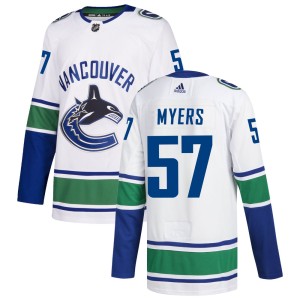 Vancouver Canucks Tyler Myers Official White Adidas Authentic Adult zied Away NHL Hockey Jersey