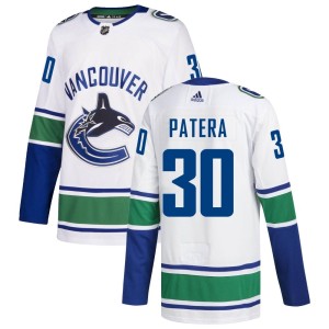 Vancouver Canucks Jiri Patera Official White Adidas Authentic Adult Away NHL Hockey Jersey