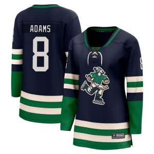 Vancouver Canucks Greg Adams Official Navy Fanatics Branded Breakaway Women's Special Edition 2.0 NHL Hockey Jersey