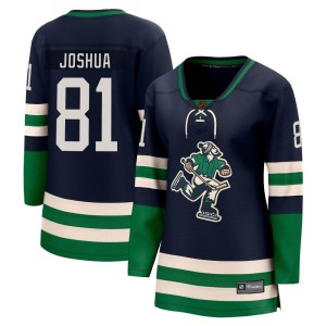 Vancouver Canucks Dakota Joshua Official Navy Fanatics Branded Breakaway Women's Special Edition 2.0 NHL Hockey Jersey