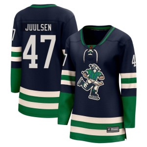 Vancouver Canucks Noah Juulsen Official Navy Fanatics Branded Breakaway Women's Special Edition 2.0 NHL Hockey Jersey