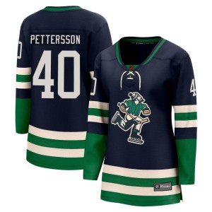 Vancouver Canucks Elias Pettersson Official Navy Fanatics Branded Breakaway Women's Special Edition 2.0 NHL Hockey Jersey