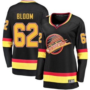 Vancouver Canucks Josh Bloom Official Black Fanatics Branded Premier Women's Breakaway 2019/20 Flying Skate NHL Hockey Jersey