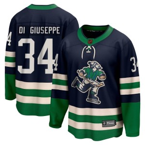 Vancouver Canucks Phillip Di Giuseppe Official Navy Fanatics Branded Breakaway Youth Special Edition 2.0 NHL Hockey Jersey